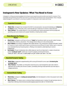 Instagram’s New Updates: What You Need to Know | Code3